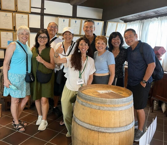 Sake tasting and brewery tour at Sakagura Street in Saijo, Hiroshima Ione, an English/Spanish speaking guide at Sakagura Street Saijo, Hiroshima
